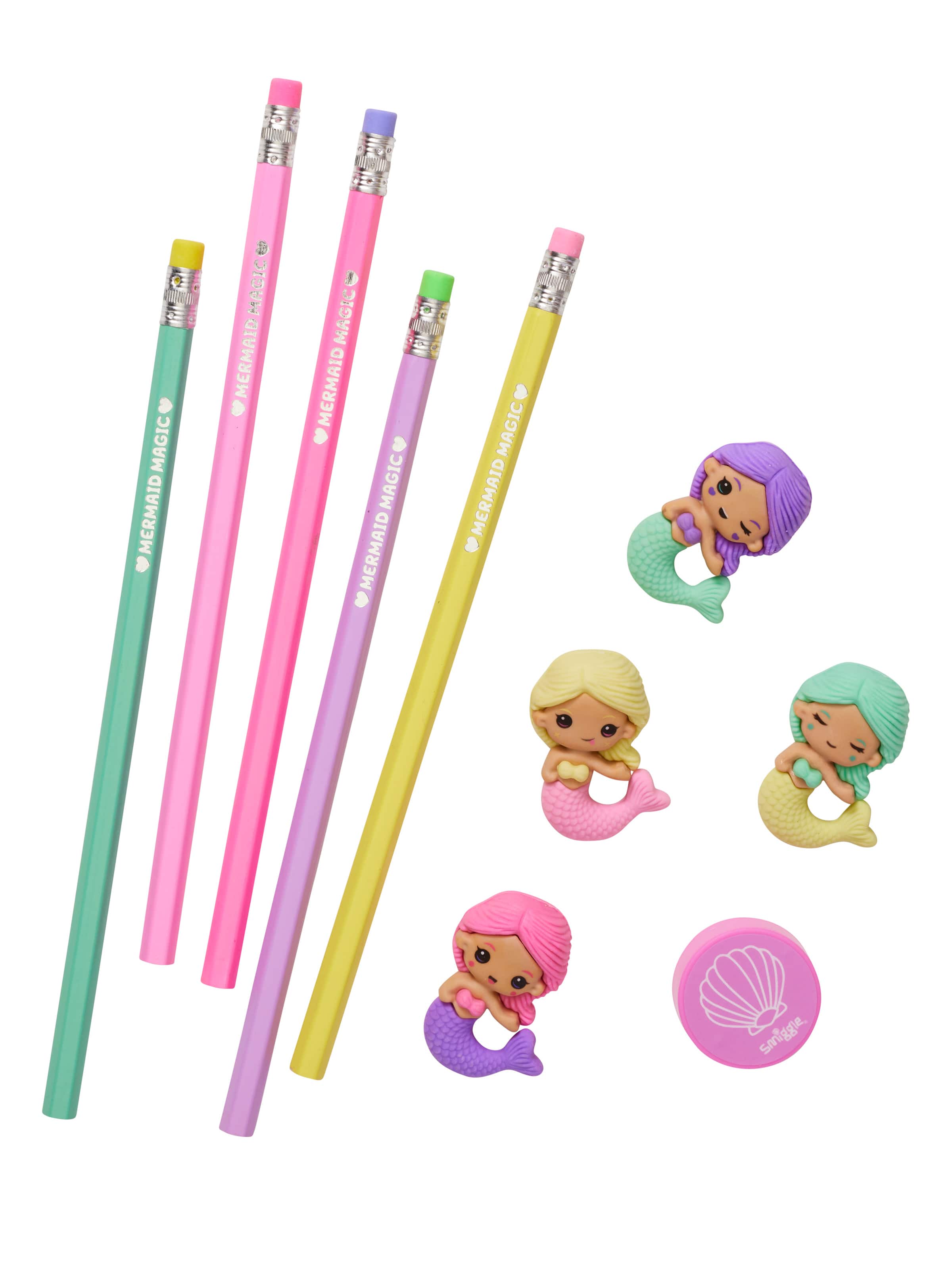 Pencils & Erasers Set smiggle