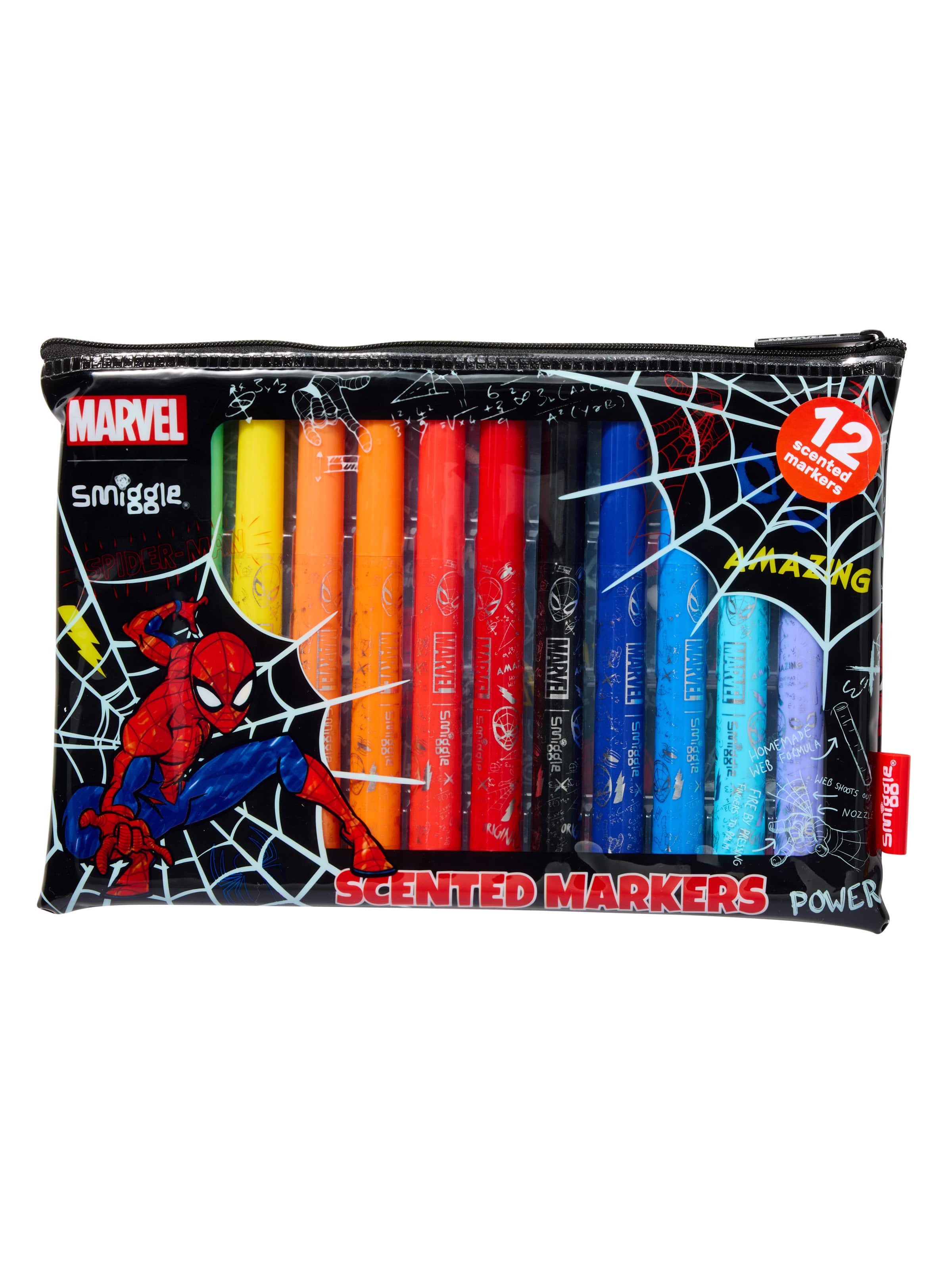 Spider-Man Marker Pack X 12 - smiggle