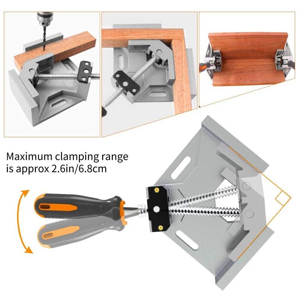 Great Choice Products 90° Right Angle Clamps Corner Clamp Tools For Carpenter Welding Wood-Working