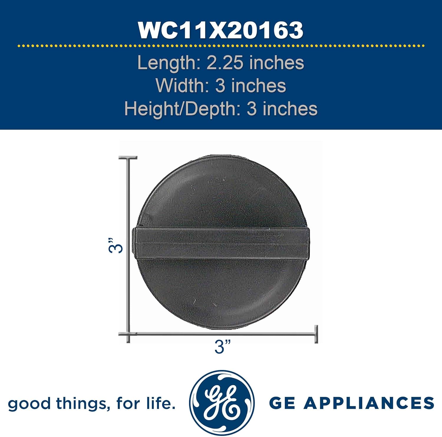GE WC03X10010 Genuine OEM Splash Guard/Sink Baffle for  Garbage Disposal