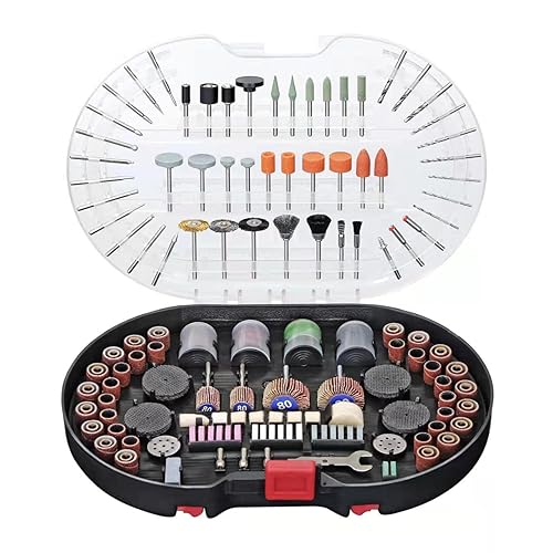 POPULO 305-Piece Rotary Tool Accessories Kit, 1/8-inch Diameter Shanks, Universal Fitment for Easy Cutting, Grinding, Sanding, S