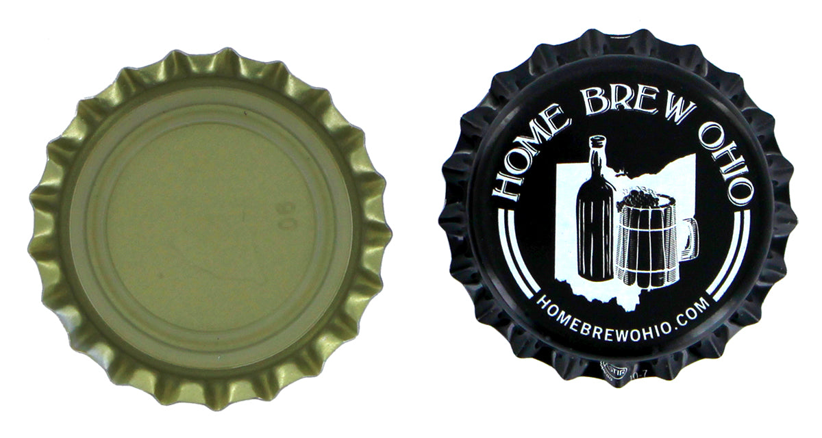 HBO Home Brew Ohio Home Brew Ohio Black and White Crown Caps With Oxy-Liner - Case of 10,000 Caps