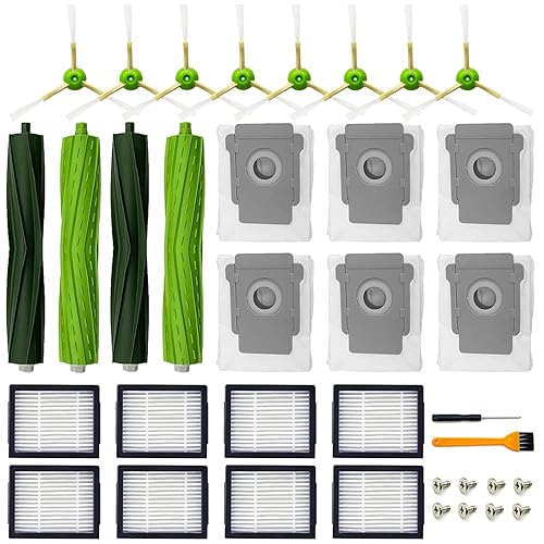 Rjnlsc Replacement Parts for iRobot Roomba i3 i3+ i7 i7+ i4 i4+ J7 i2 i6 i6+ i8 +/Plus E5 E6 E7 I &a; E &a; J Series Vacuum Cleaner, 2 Set