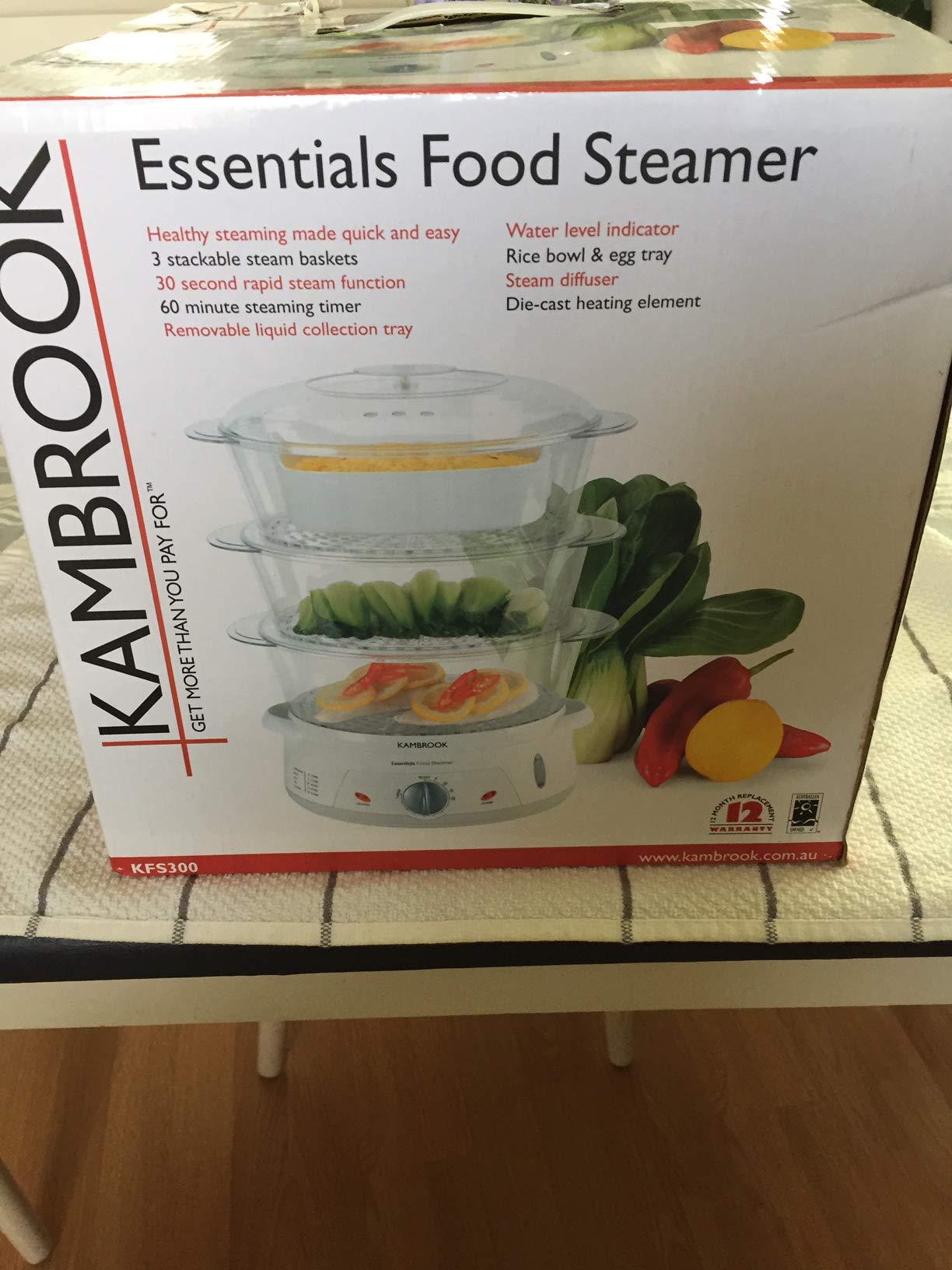 kambrook essentials food steamer