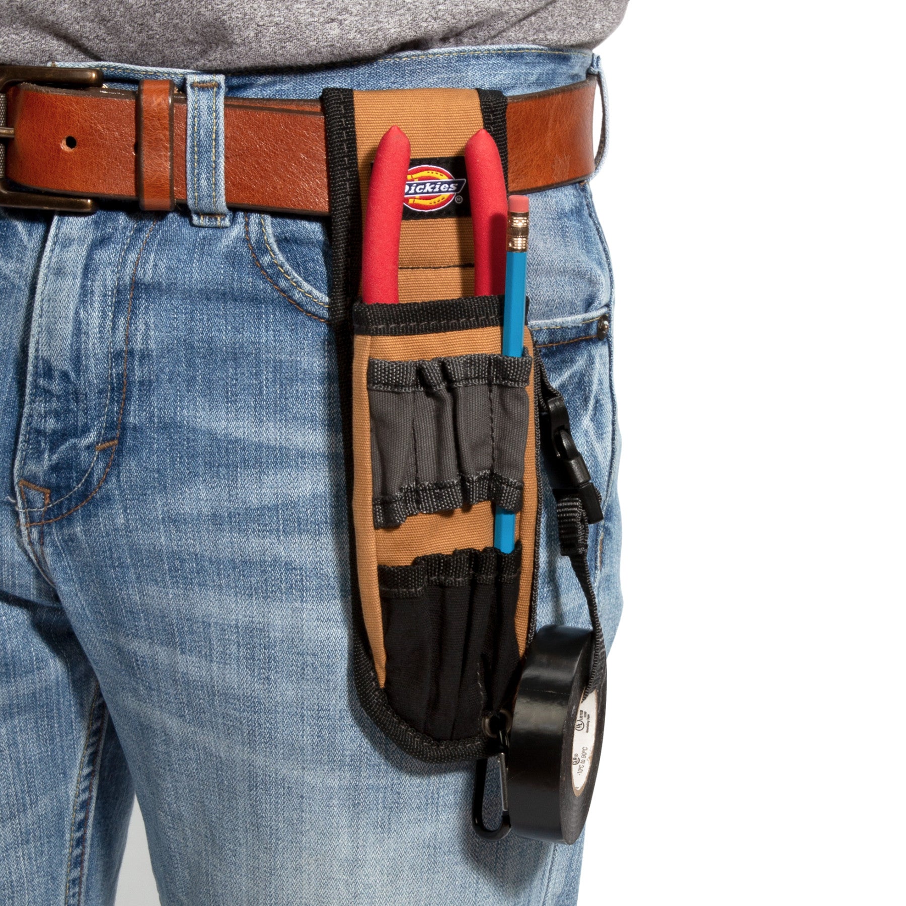 Dickies 57015 5-Pocket Large Pliers and Tool Holder,  Tan