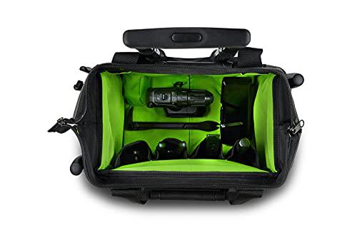 awp 14 in. rolling tool bag | durable versatile rolling tool storage with easy carry handles &a; heavy-duty wheels | water-resi