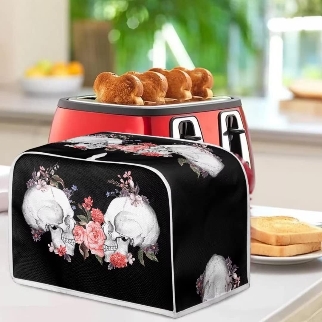 Doojoayie Color Flowers 2-Slice Toaster Cover for Women Appliance Cover Stain Resistant The Pioneer Woman Kitchen Accessories for Most St