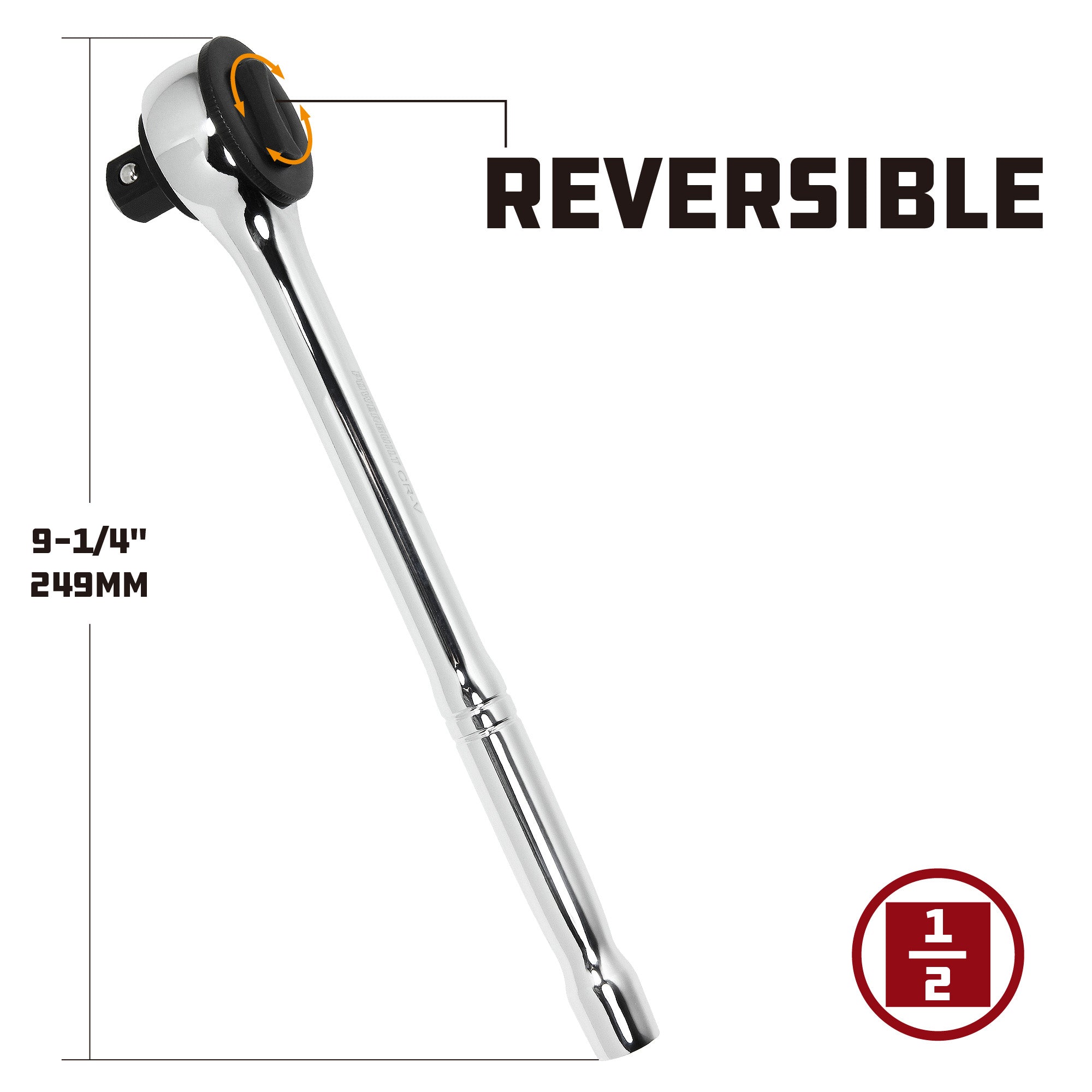 Powerbuilt 1/2 Inch Drive 42 Tooth Spin Disc Ratchet - 642505