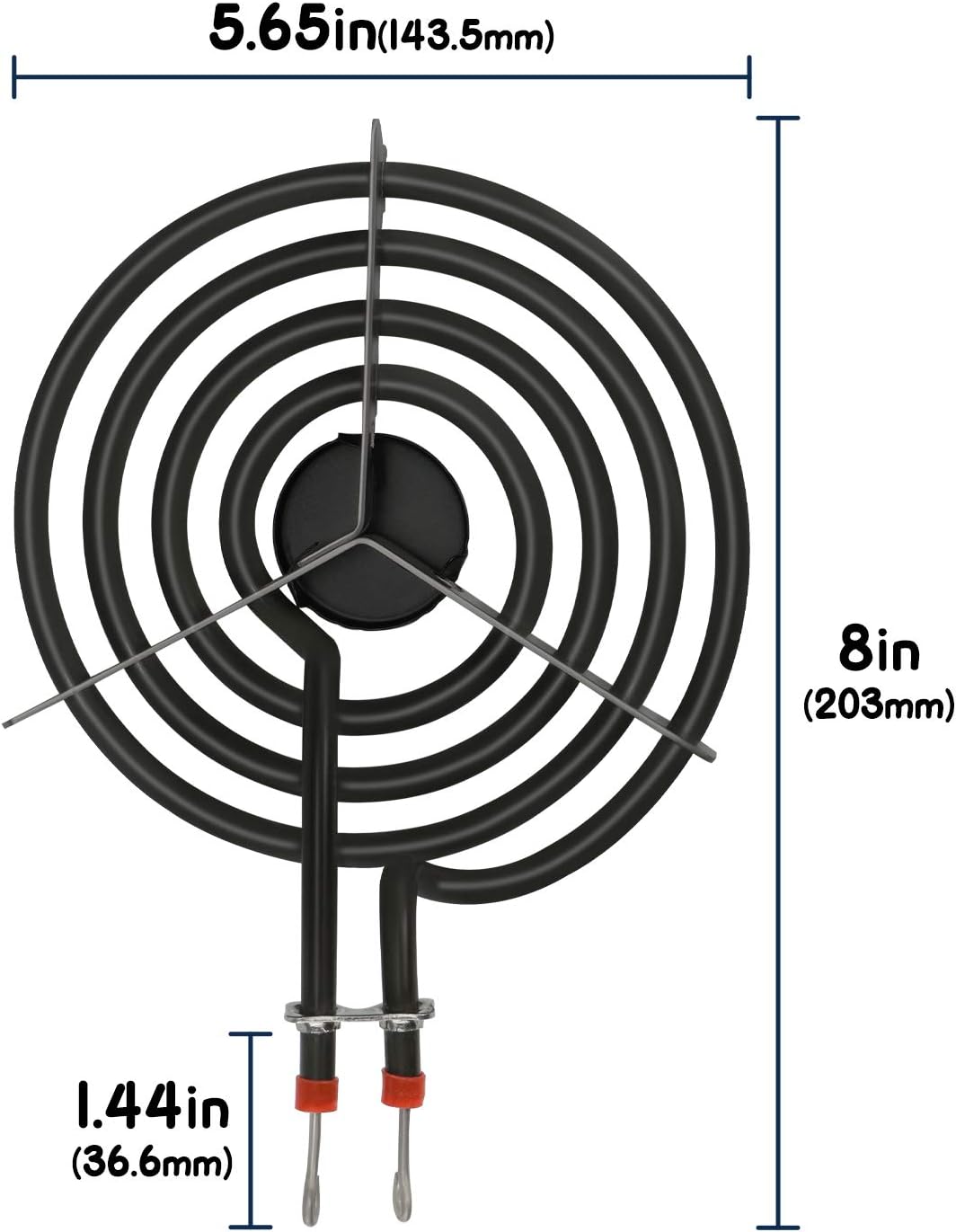 Appliancemate 316442301 Electric Range Surface Burner (8&s;&s;5 Turns) Replacement Parts for Ken-more Whirlpool Roper Range Cooktop,Replaces MP26