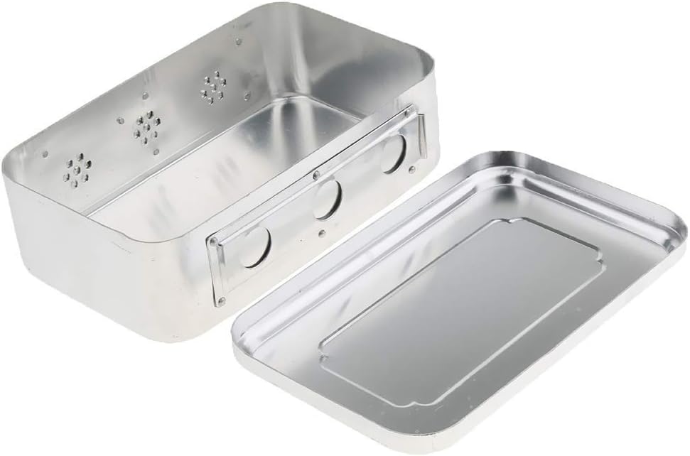Generic nouler Juler 7.7 &s;Surgical Dental Instrument Tool Storage Disinfection Box Organizer Aluminum, Easy to Clean