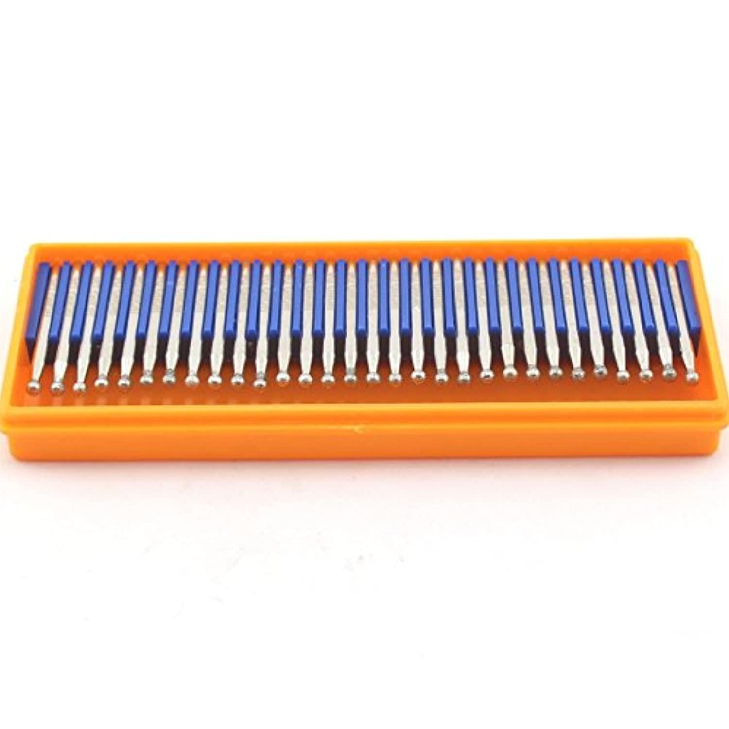 Jingling diamond grinding bits 3 mm spherical head for dremel rotary tools pack of 30pcs