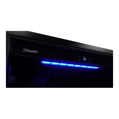 Danby SWC057D1BSS 24 Silhouette Series Stainless Steel Stilton Single Zone Wine Cooler 50 Bottle