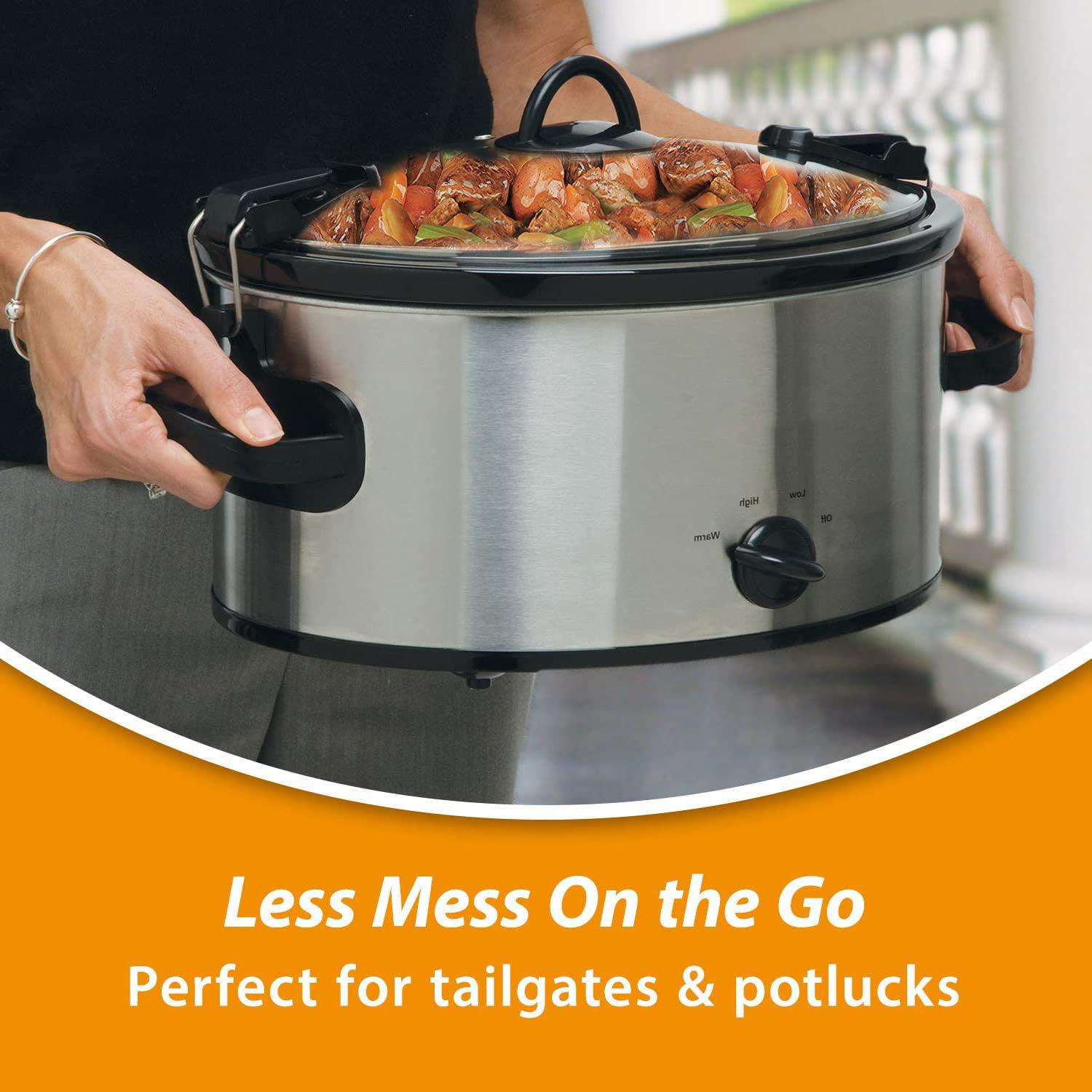 NOZAYA 6-quart slow cooker for 7+ people - stainless
