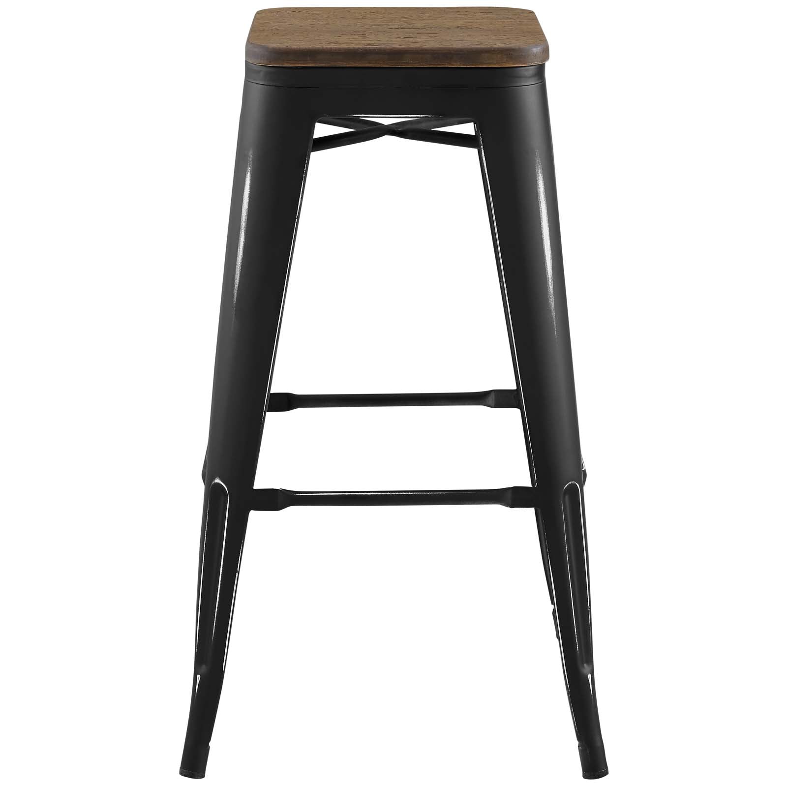 LexMod Promenade Bar Stool in Black