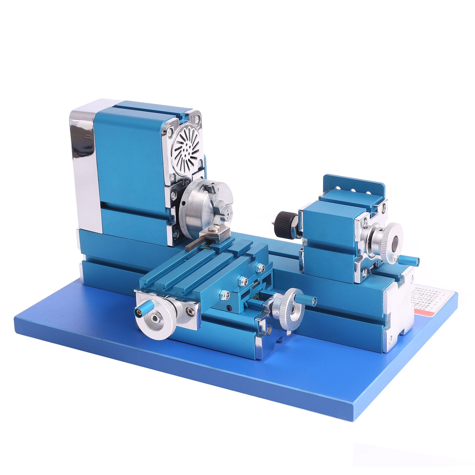 Great Choice Products Upgraded Mini Metal Lathe Machine Motorized Metalworking Diy Tool 20000Rpm 36W