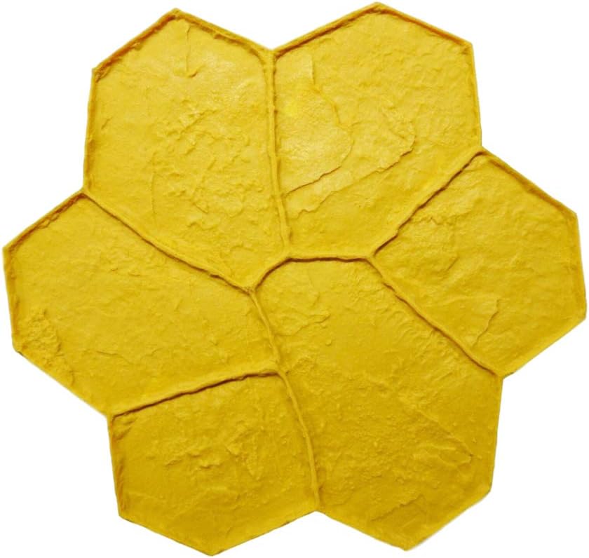 Walttools New Random Stone Concrete Stamp Single  | Decorative Stone Tile, Rotational Pattern, Sturdy Polyurethane Flexible Texturing Mat