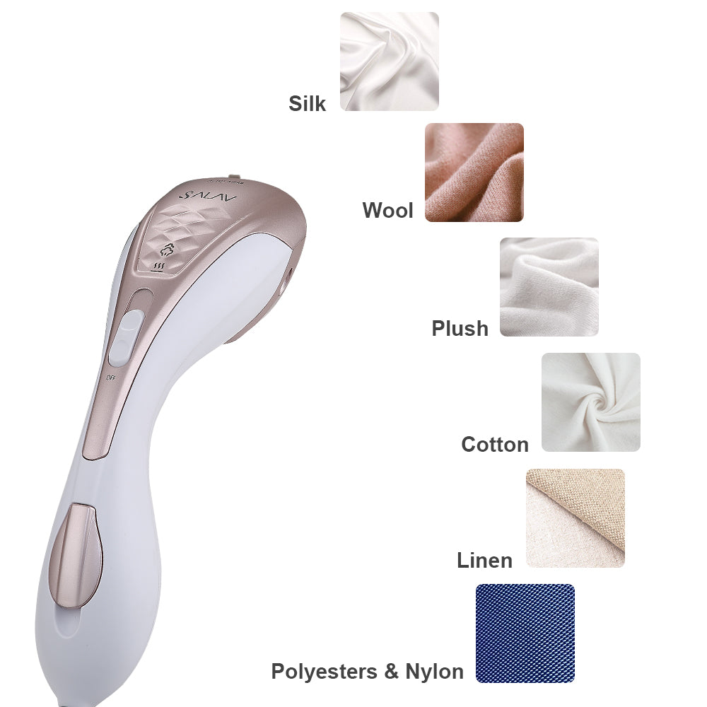 SALAV HS-100-RoseGold DuoPress Hand Held Steamer, All in One Steamer + Iron, RoseGold