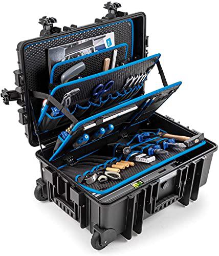 b&a;w international jumbo 6700 outdoor tool case with pocket tool boards, black