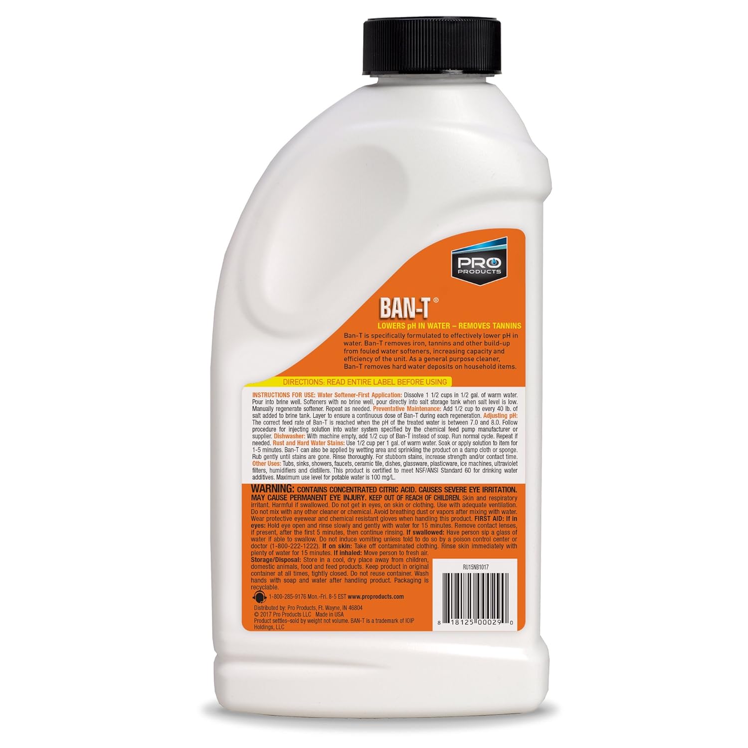 Generic Ban-T Alkaline Water Neutralizer and Cleaner &a;#226;&a;#128;&a;#147; Water Softener Tannin and Iron Removal Cleaner -- R