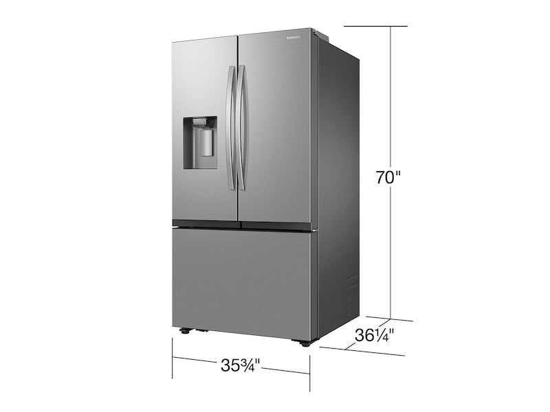 Samsung 31 cu. ft. Mega Capacity 3-Door French Door Refrigerator with Four Types of Ice in Stainless Steel