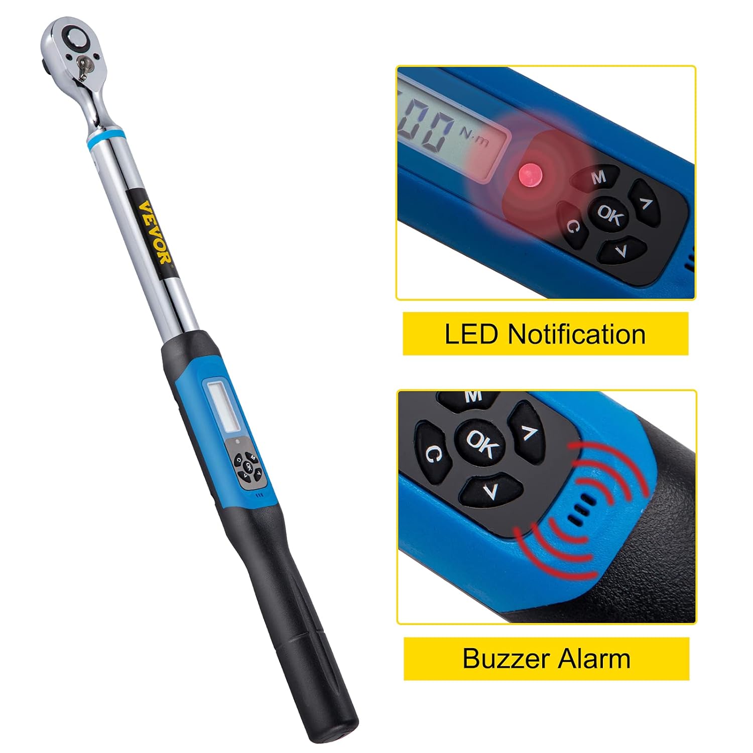 VEVOR Digital Torque Wrench, 1/2