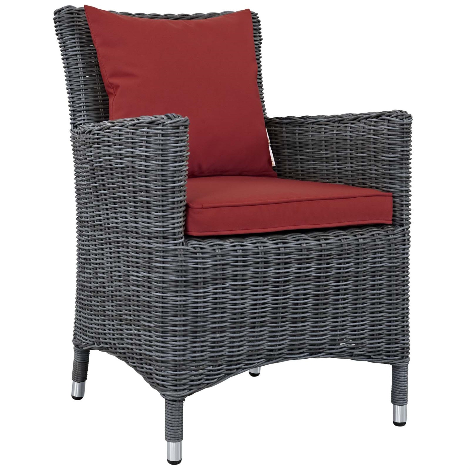 Ergode Summon 11 Piece Outdoor Patio Sunbrella Dining Set - Canvas Red