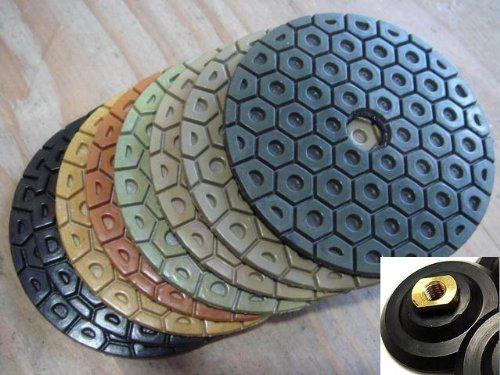 tools trend diamond polishing pads 4 inch wet/dry 14 piece set pad granite concrete