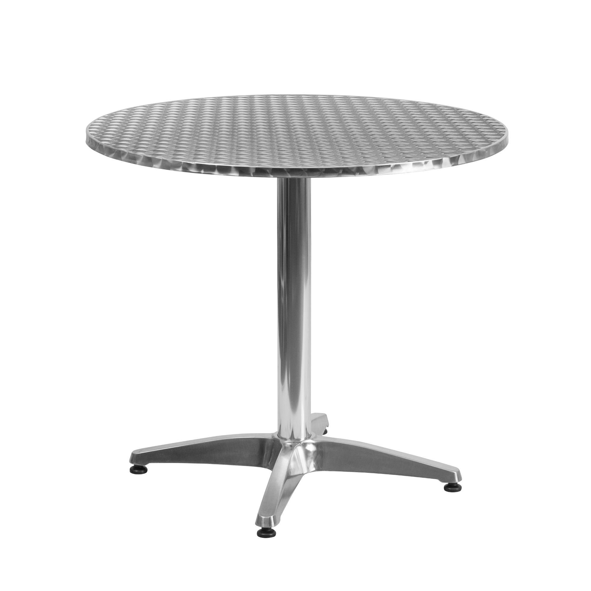 Flash Furniture 5-Piece Silver and Black Outdoor Furniture Patio Table with Rattan Chairs Set