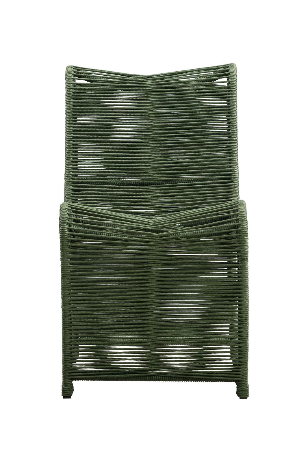 Boraam Lorenzo Rope Outdoor Patio Chairs, Set of 2 - Olive Green