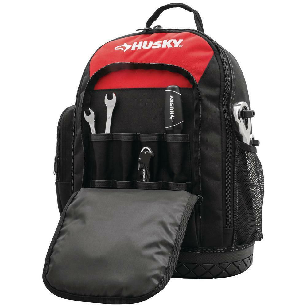 Great Choice Products 16 In. Tool Backpack Construction Home Auto Garage Diy Work Storage Tote