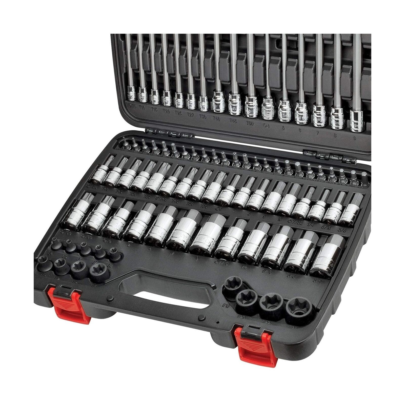 GCP Products Master Hex &a; Torx Bit Socket Set, 84 Pieces | Sae &a; Metric - S2 Steel...