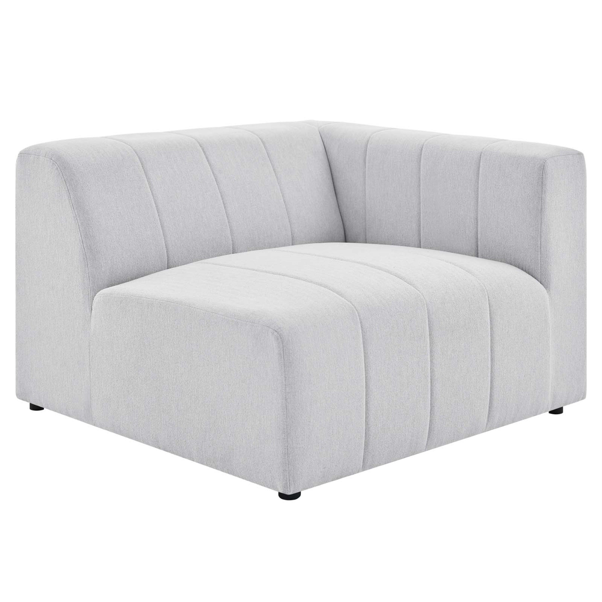 Modway Bartlett Upholstered Fabric 5-Piece Sectional Sofa Ivory