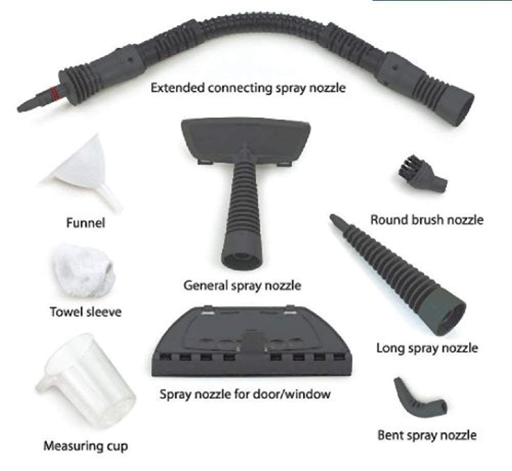 DBTech Handheld Multi-Purpose Pressurized Steam Cleaner for Stain Removal, Curtains, Crevasses, Bed Bug Control, Car Seats and More