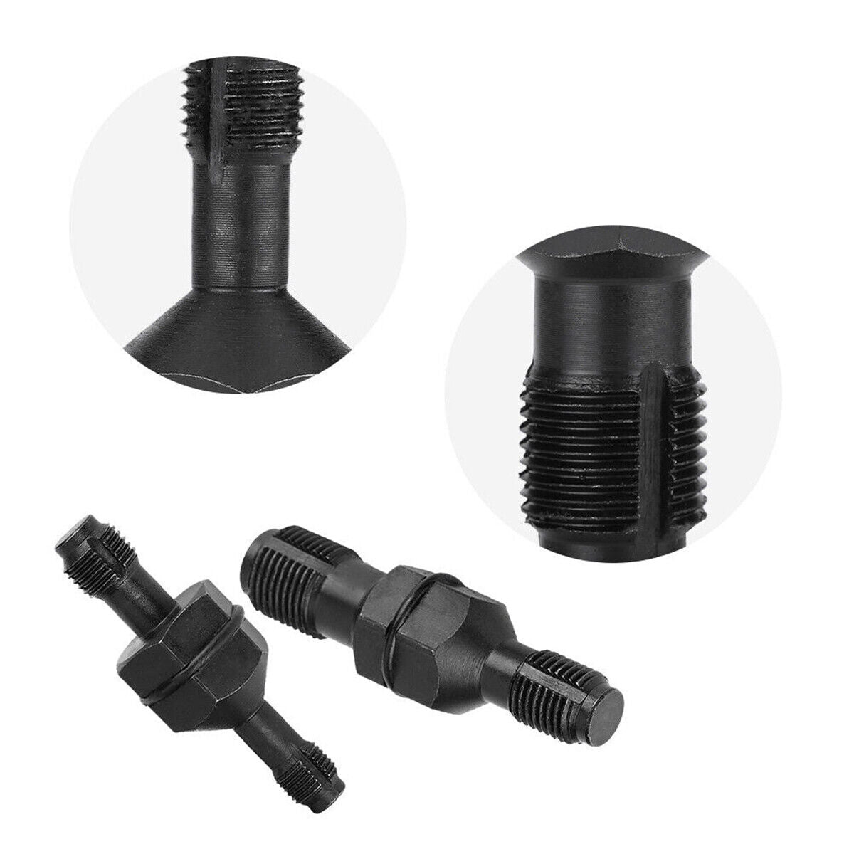 Stock Preferred 2PCS Spark Plug Hole Thread Chaser 10 12 &a; 14 18mm Re-threader Tap Cleaning Tool
