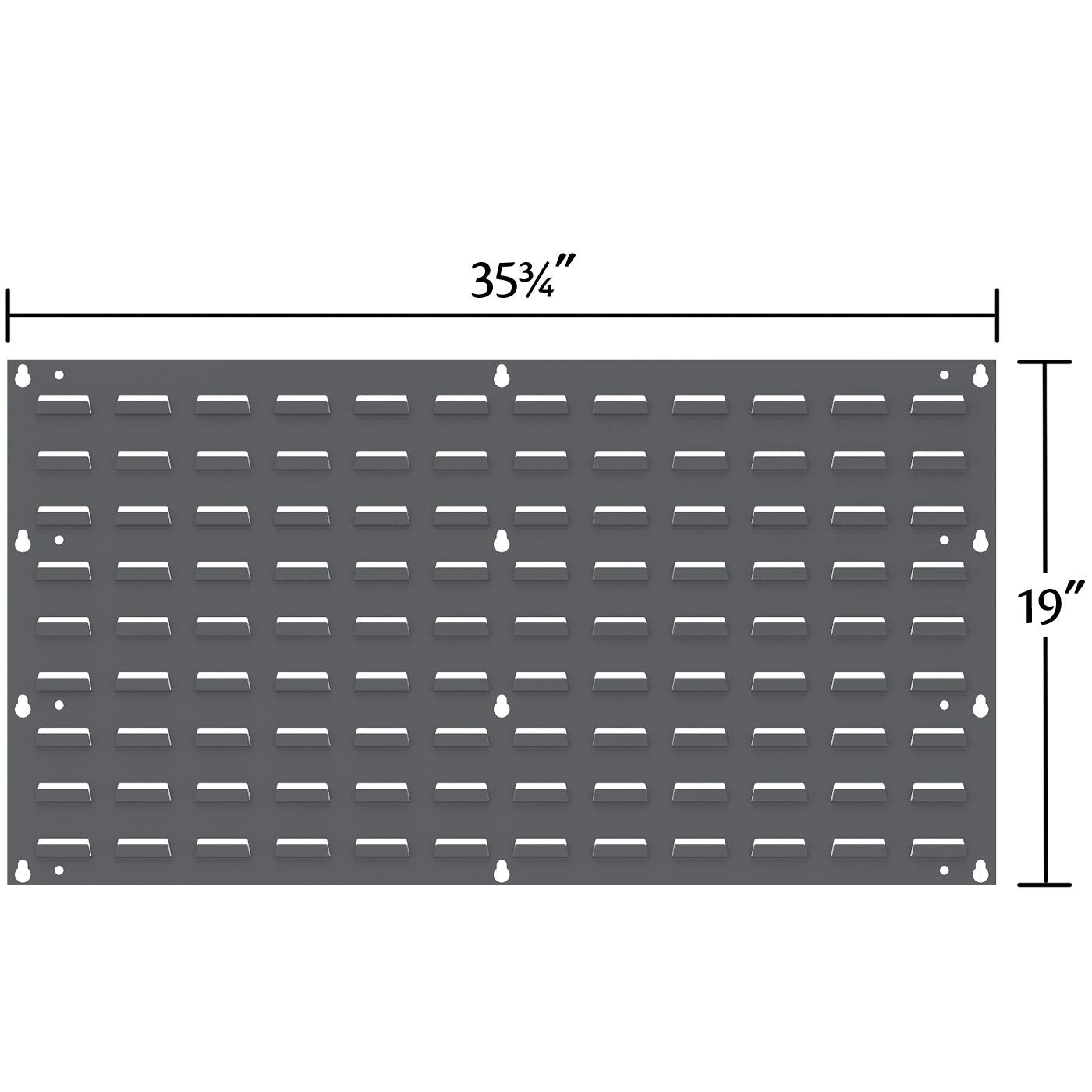 Akro-Mils 30136 Heavy Duty Wall Mount Garage Storage Steel Louvered Panel | Wall Storage Bin Hanging Organizer System for AkroBi