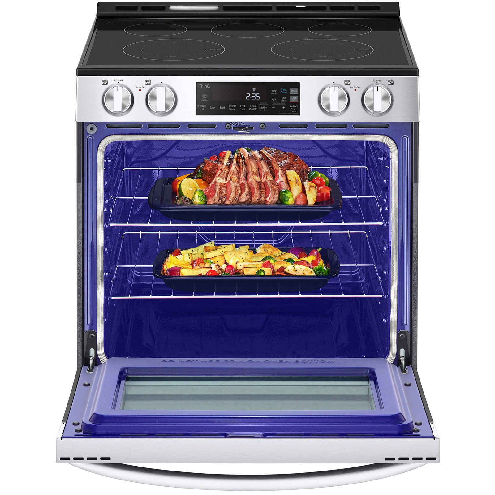 LG LSEL6331F  6.3 cu ft. Smart Wi-Fi Enabled Electric Slide-in Range with EasyClean&a;#174; &a;#8211; PrintProof&a;#8482; Stainless Steel
