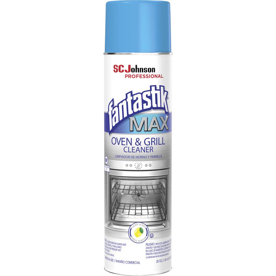 Fantastik MAX fantastik&a;reg; Oven/Grill Cleaner - Ready-To-Use Aerosol - 20 fl oz (0.6 quart) - Pleasant Scent - 6 / Carton - Clear