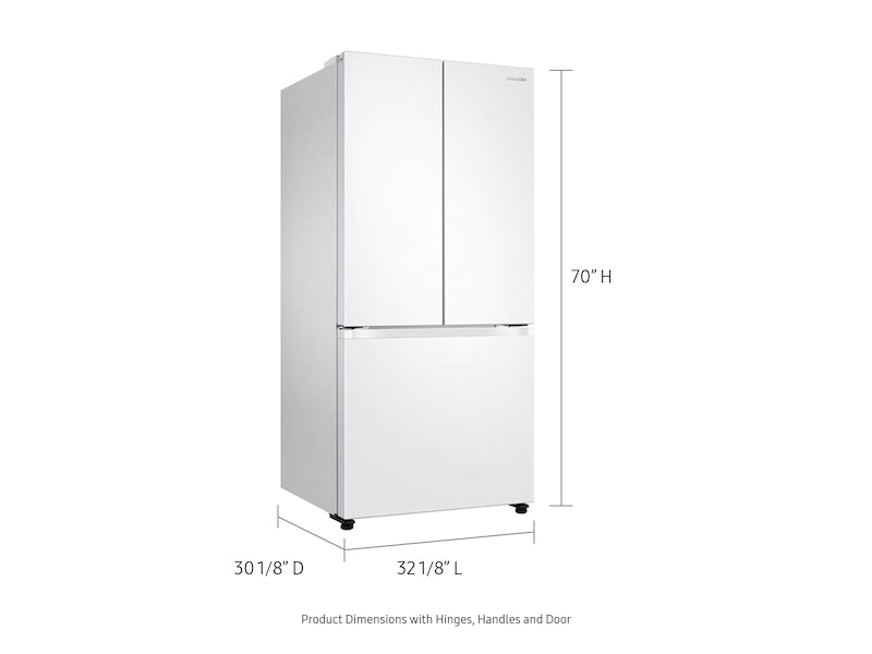 Samsung RF20A5101WW/AA 19.5 cu. ft. Smart 3-Door French Door Refrigerator in White