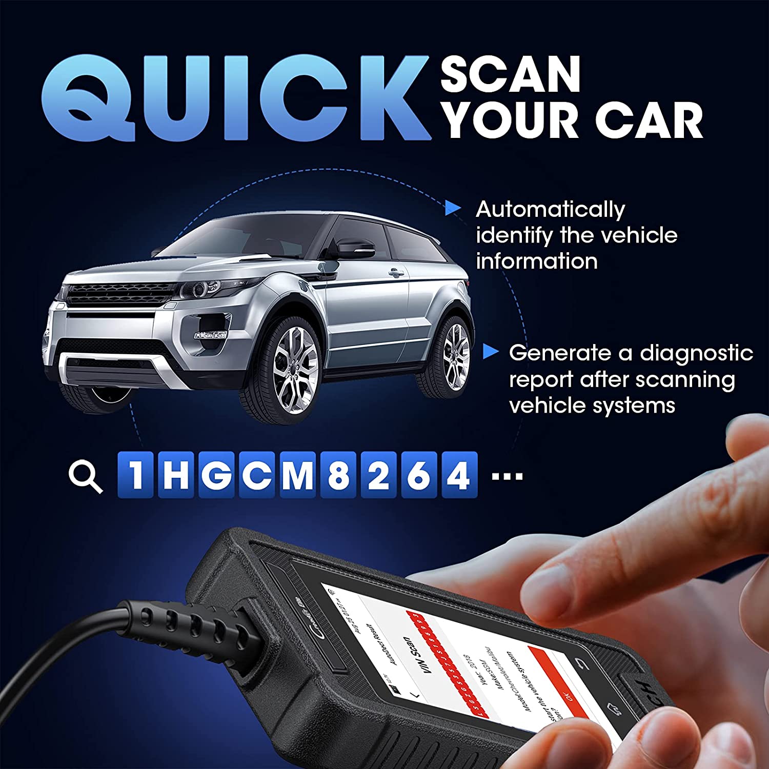 LAUNCH OBD2 Scanner Creader Elite CRE300 ,Car Diagnostic Scan Tool Full OBD2 Functions