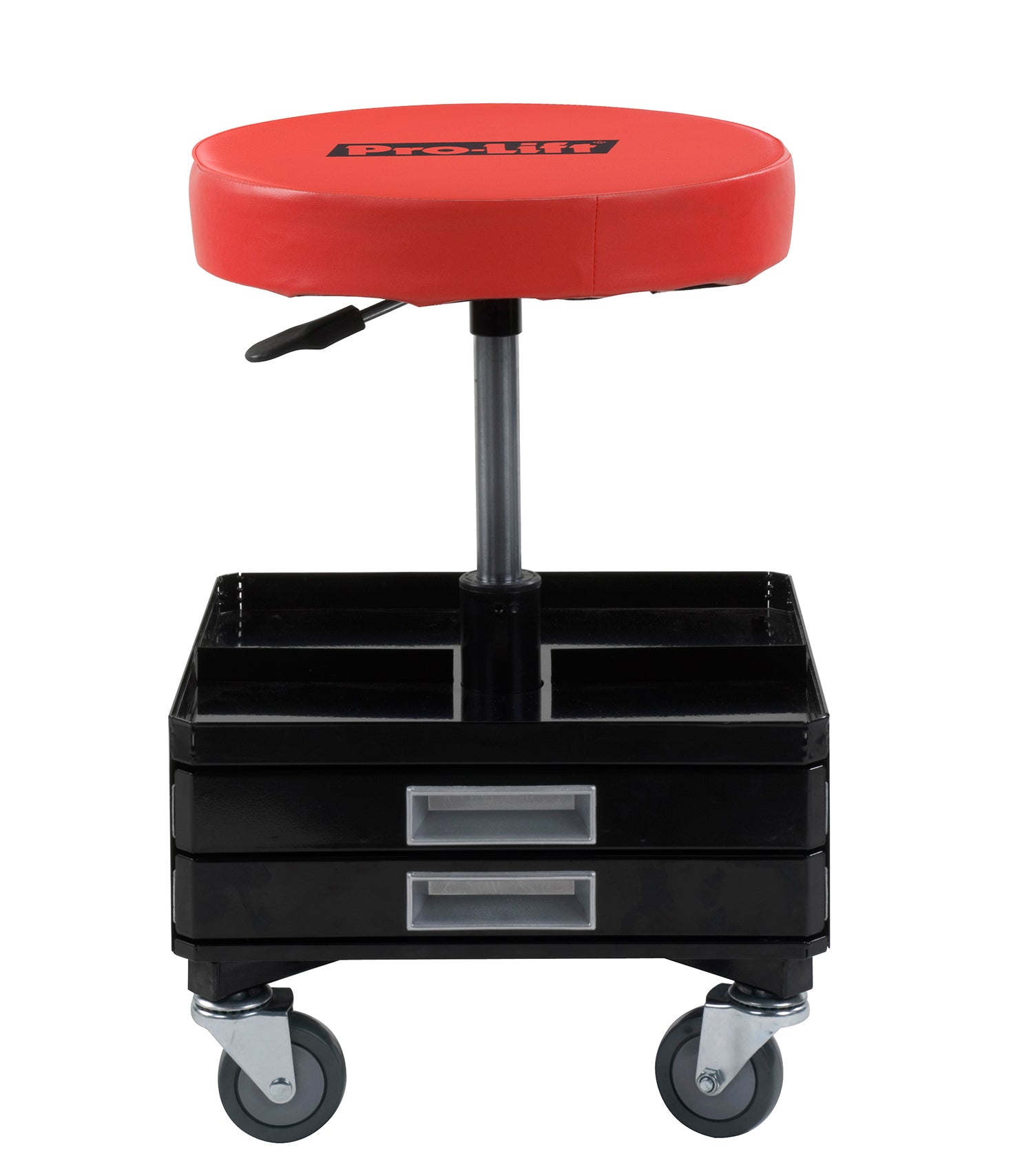 Pro Lift Pneumatic Chair W/Dual Tool Trays (2 Small Drawers  1 Big Drawer) - 300 Lbs