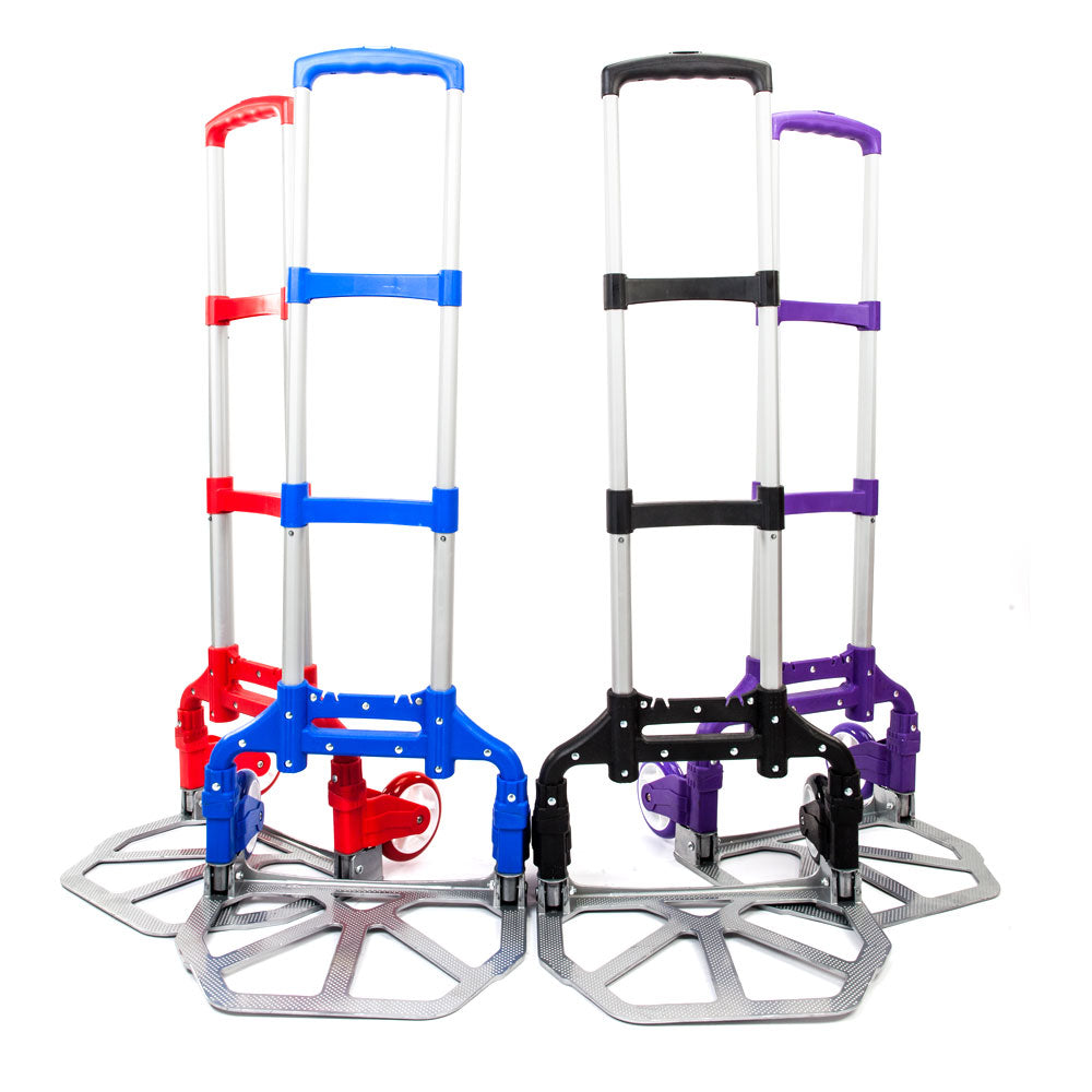 Winado 170lbs Cart Folding Dolly Truck Hand Collapsible Trolley Luggage Aluminium Red