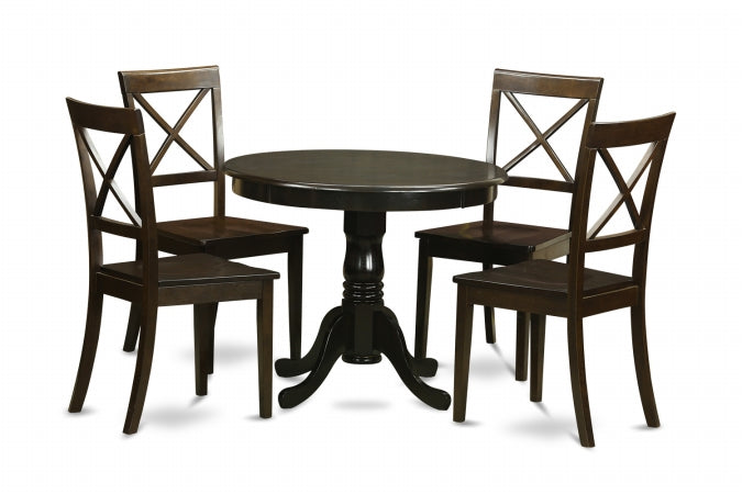 GSI Homestyles 5 Piece Small Kitchen Table and Chairs Set-Kitchen Table and 4 Kitchen Chairs