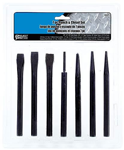 performance tool 1937 7-piece punch and chisel set