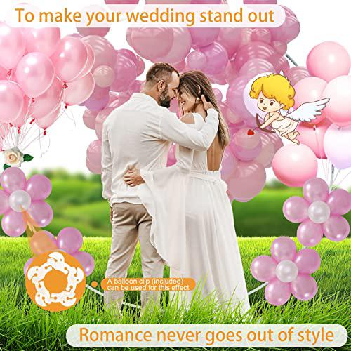 lzfs wedding arch kit for ceremony &a; valentine&s;s day, detachable flower balloon decoration for baby shower, garden, birthday party