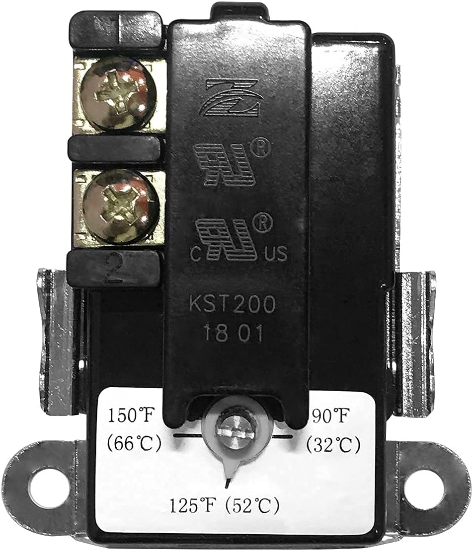 AITAI EWH-00 Electric Water Heater Thermostat for double element Heater, Includes 1x Upper Thermostat and 1x Lower Thermostat, Univer