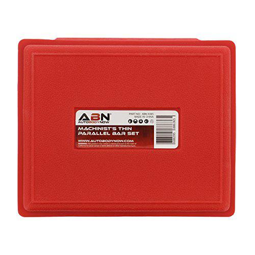abn machinist thin parallel bars 20-piece tool set 1/8in x 6in - straightedge bar blocks - 1/2in to 1-5/8in block pairs