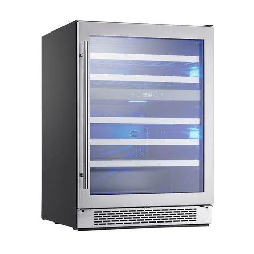 Zephyr PRW24C02BG 24 Presrv Dual Zone Wine Cooler with 45 Bottle Capacity in Stainless Steel