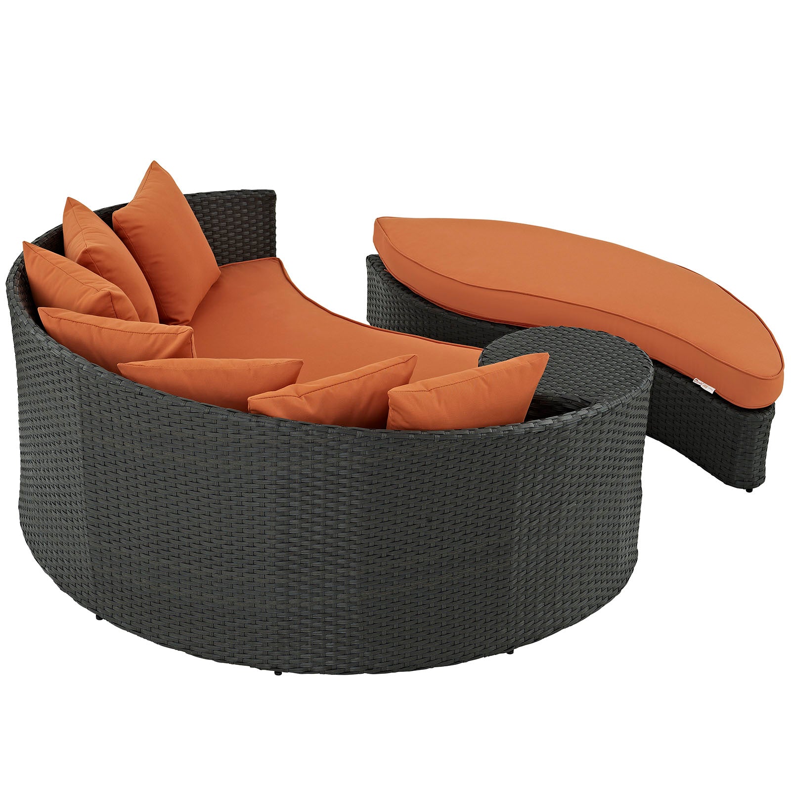 LexMod Sojourn Outdoor Patio Sunbrella® Daybed in Canvas Tuscan