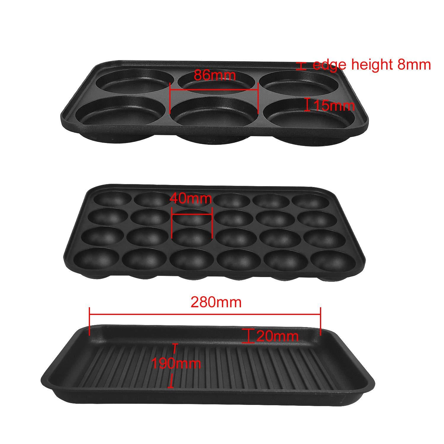 health and home multifunction nonstick baking maker with 3 interchangeable baking plates for grill,pan cake and cake pops,tak