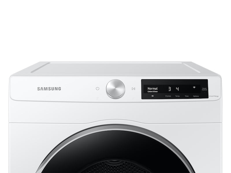 Samsung 4.0 cu. ft. Electric Dryer with AI Smart Dial and Wi-Fi Connectivity in White
